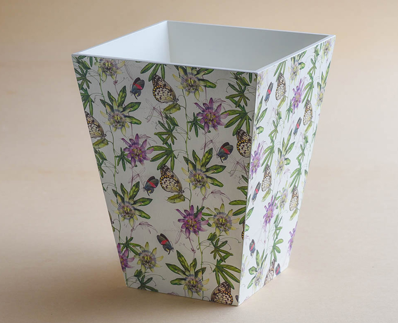 Waste Paper Bin - Passion flower - Creative Stuff